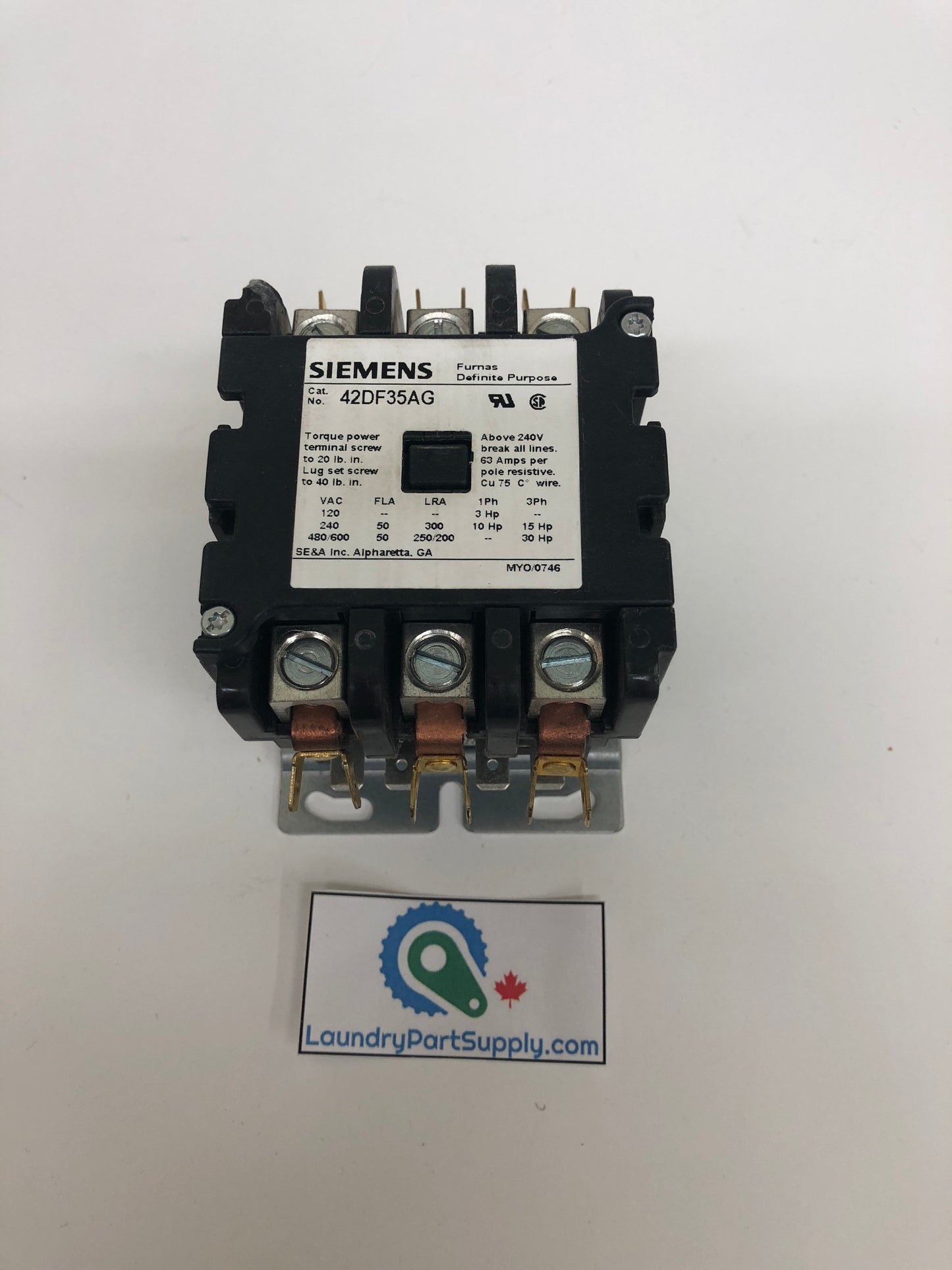 HEATER CONTACTOR 220v TPST 62amp
