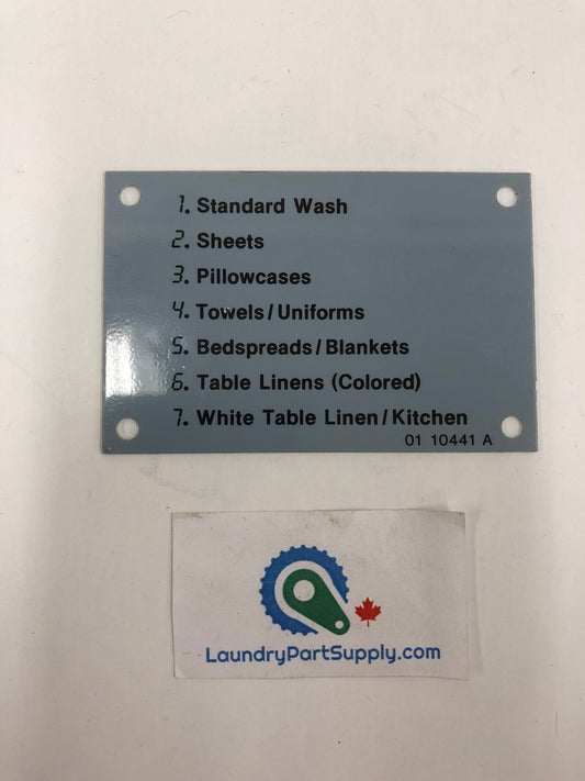 NAMEPLATE SYS7 HOTEL/MOTEL