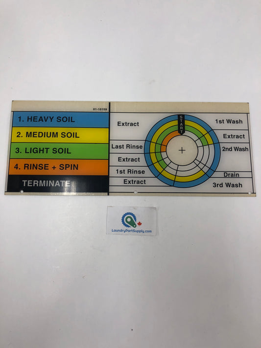 DECAL  INSTPLATE VINYL-STD